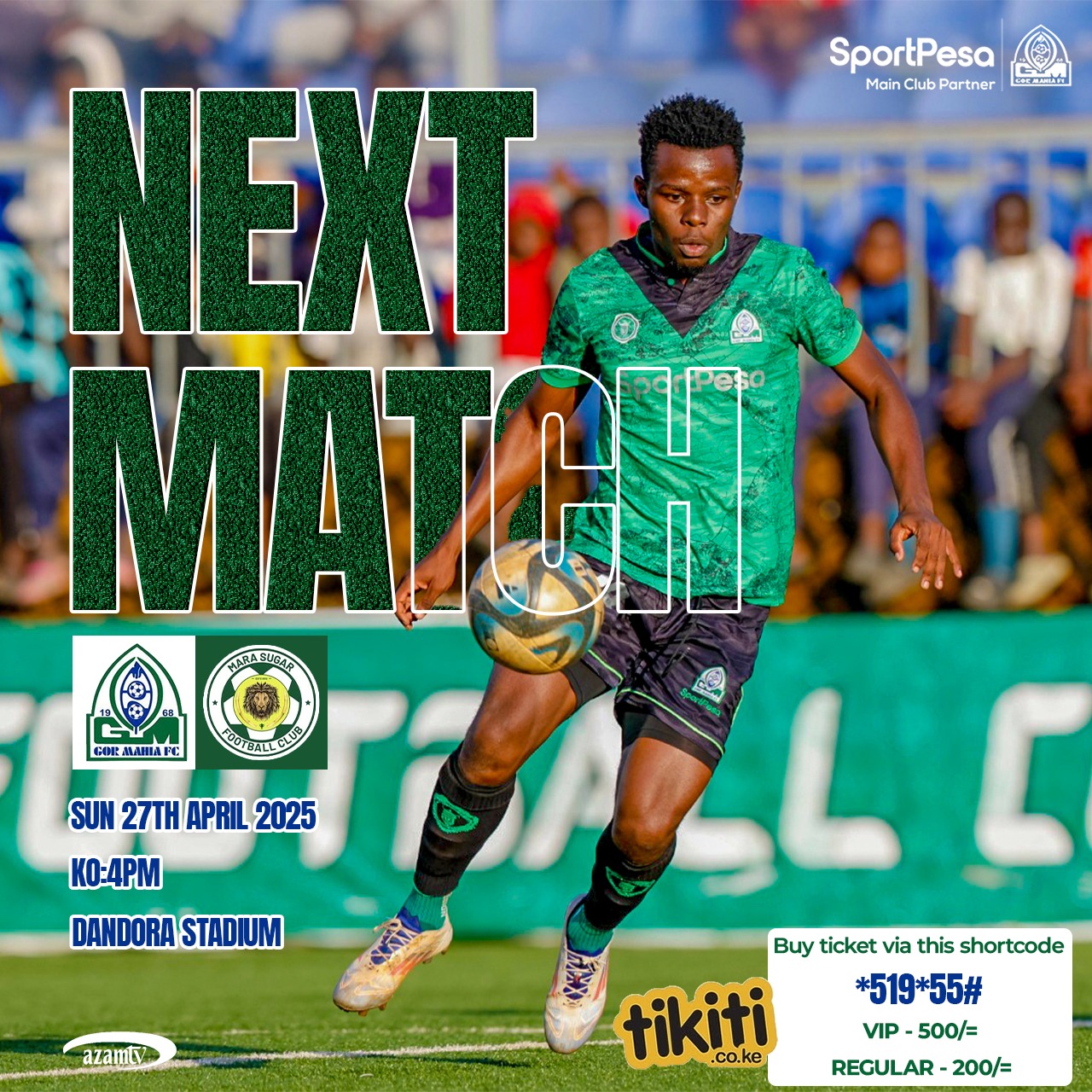 GOR Mahia vs Mara Sugar Poster