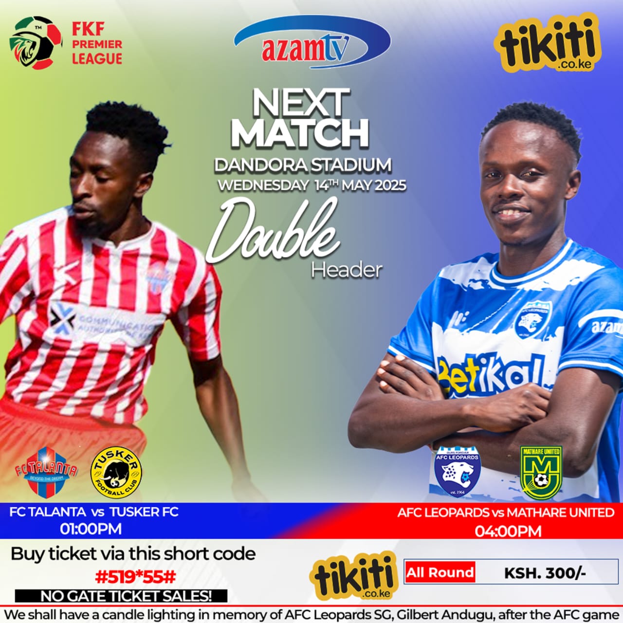 AFC Double Header Poster