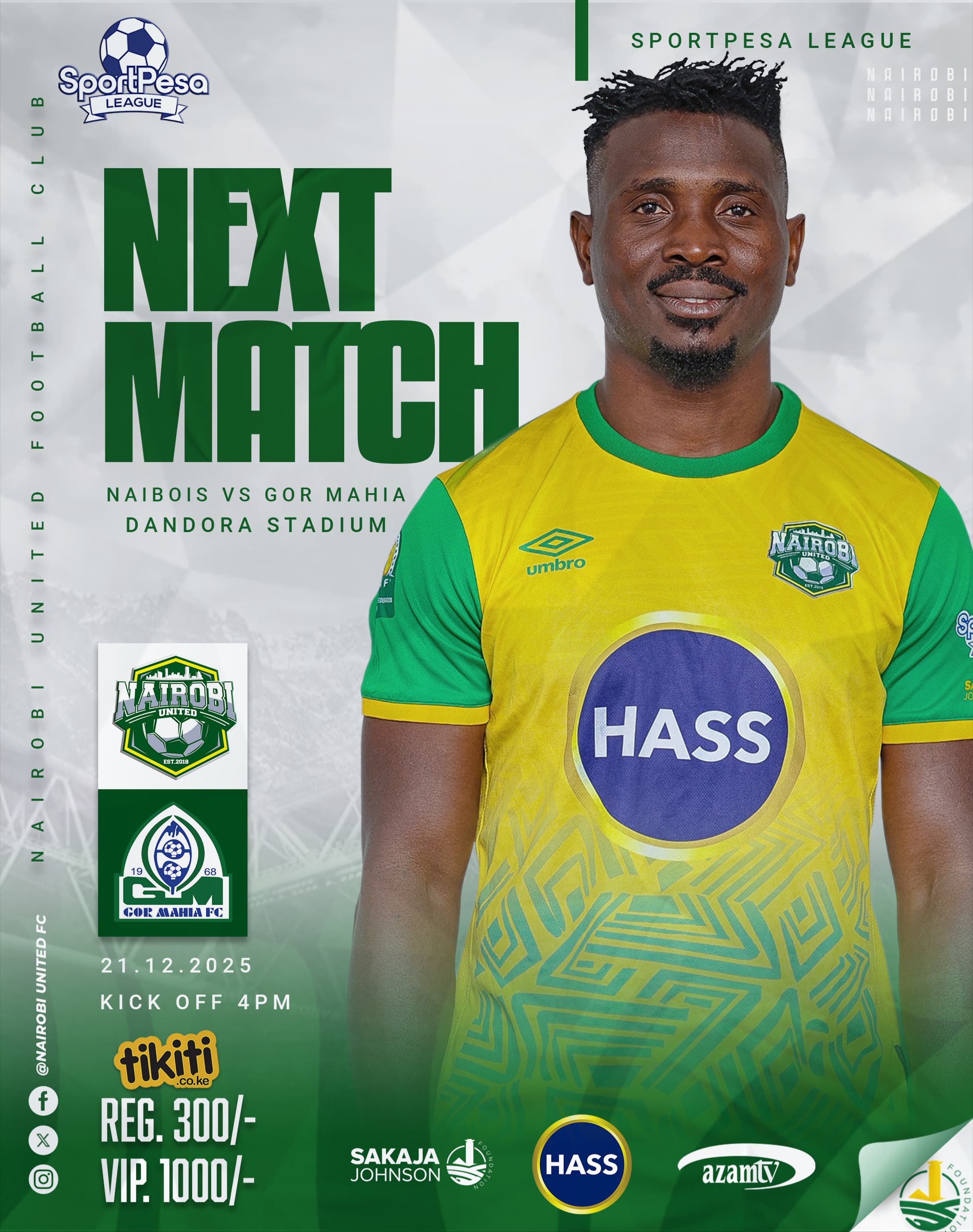 NAIROBI UNITED vs GOR MAHIA FC Poster