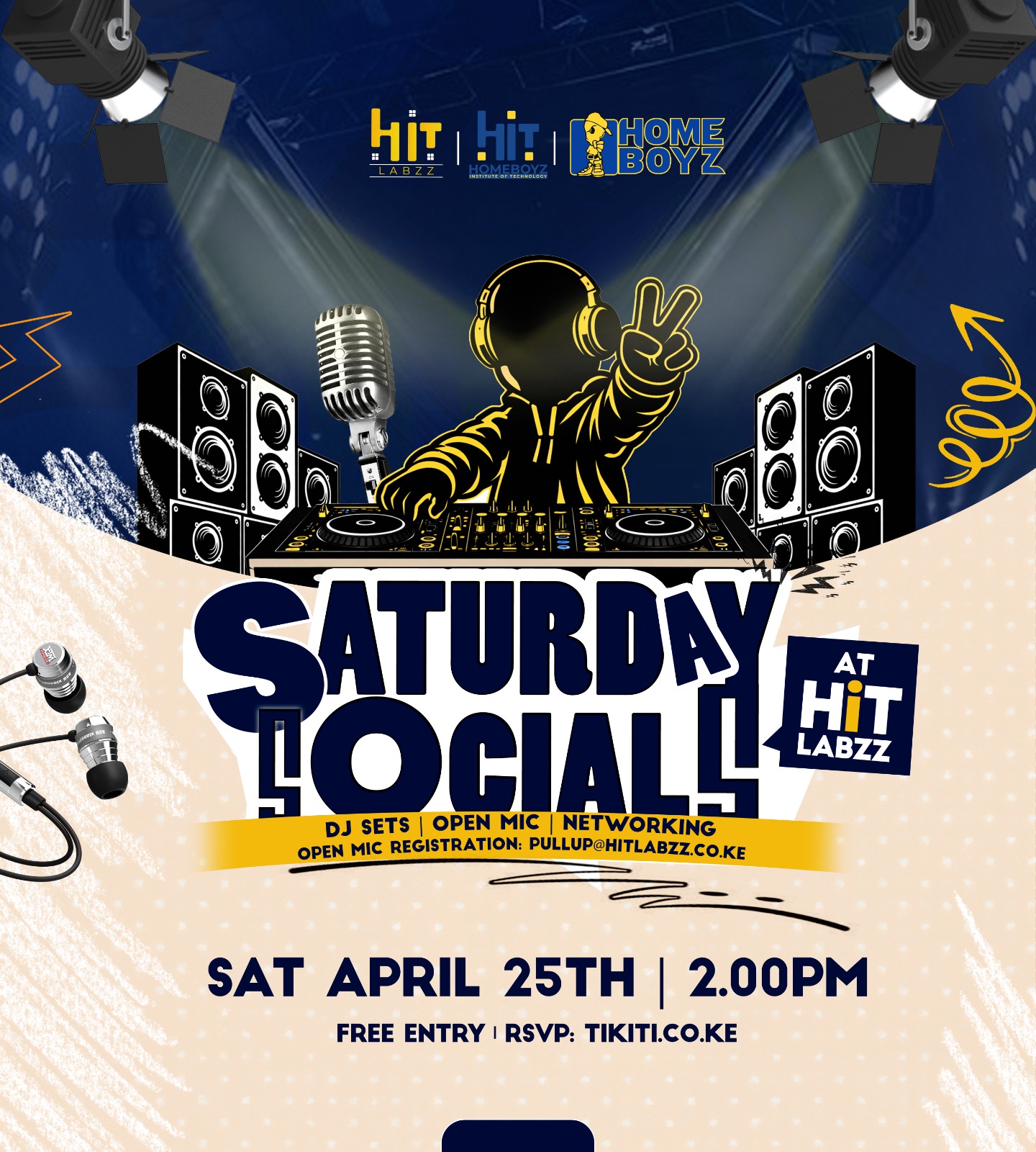 Saturday Socials Poster