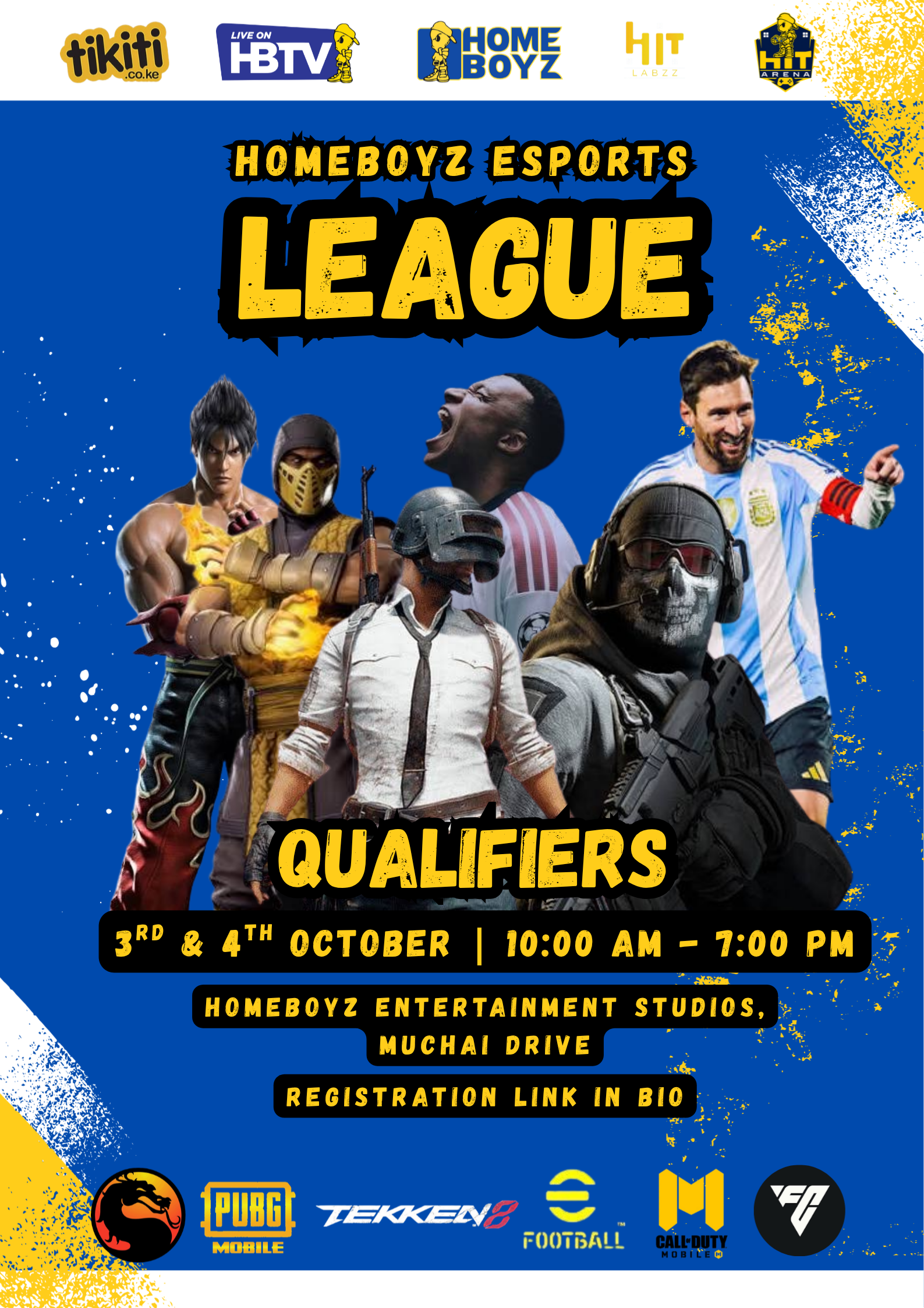 HOMEBOYZ ESPORTS LEAGUE QUALIFIERS Poster