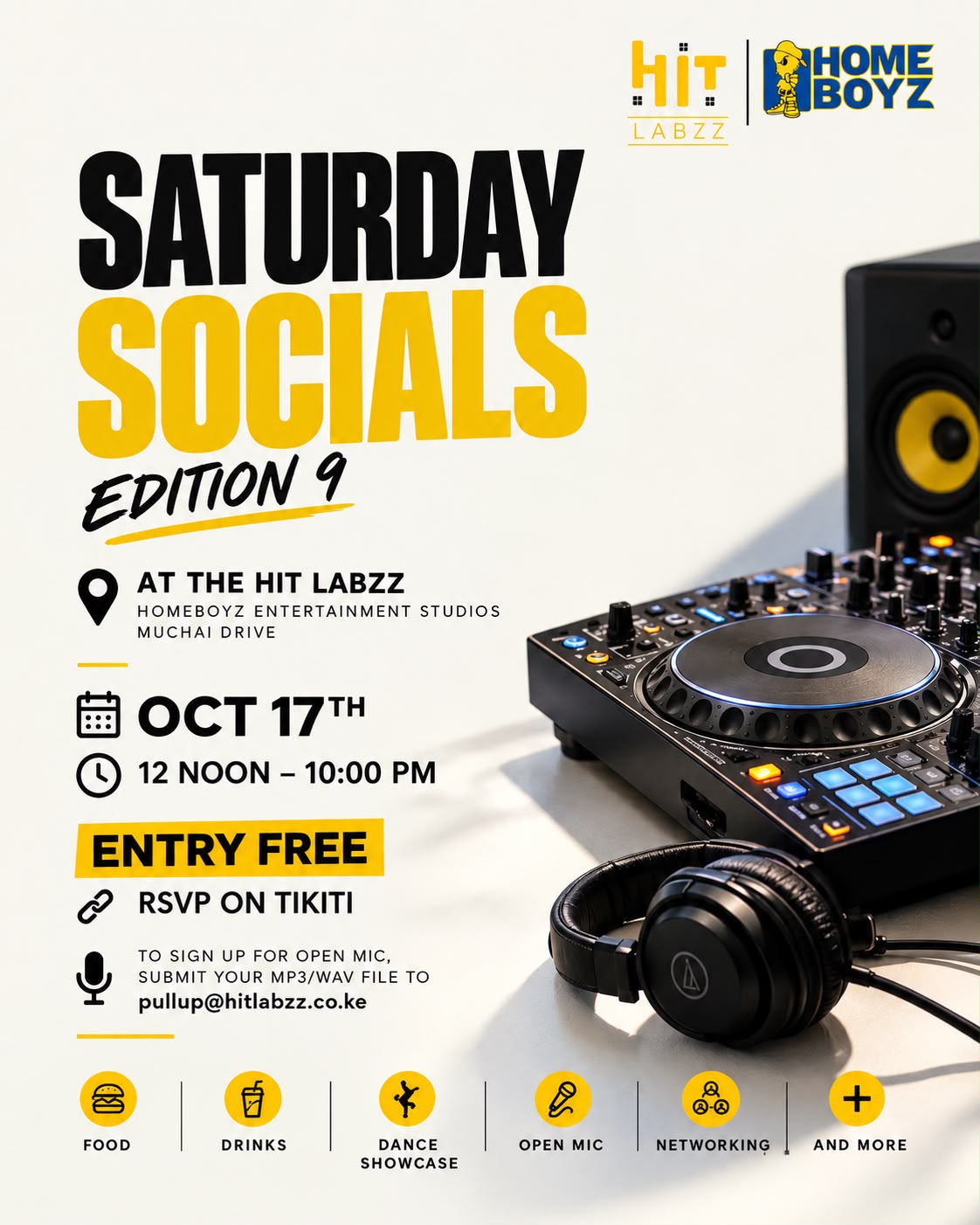 Saturday Socials Poster