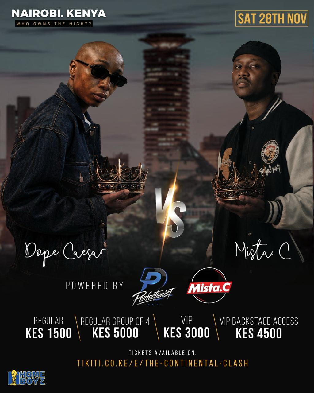 Continental Clash: Dope Caesar v Mista.C Poster