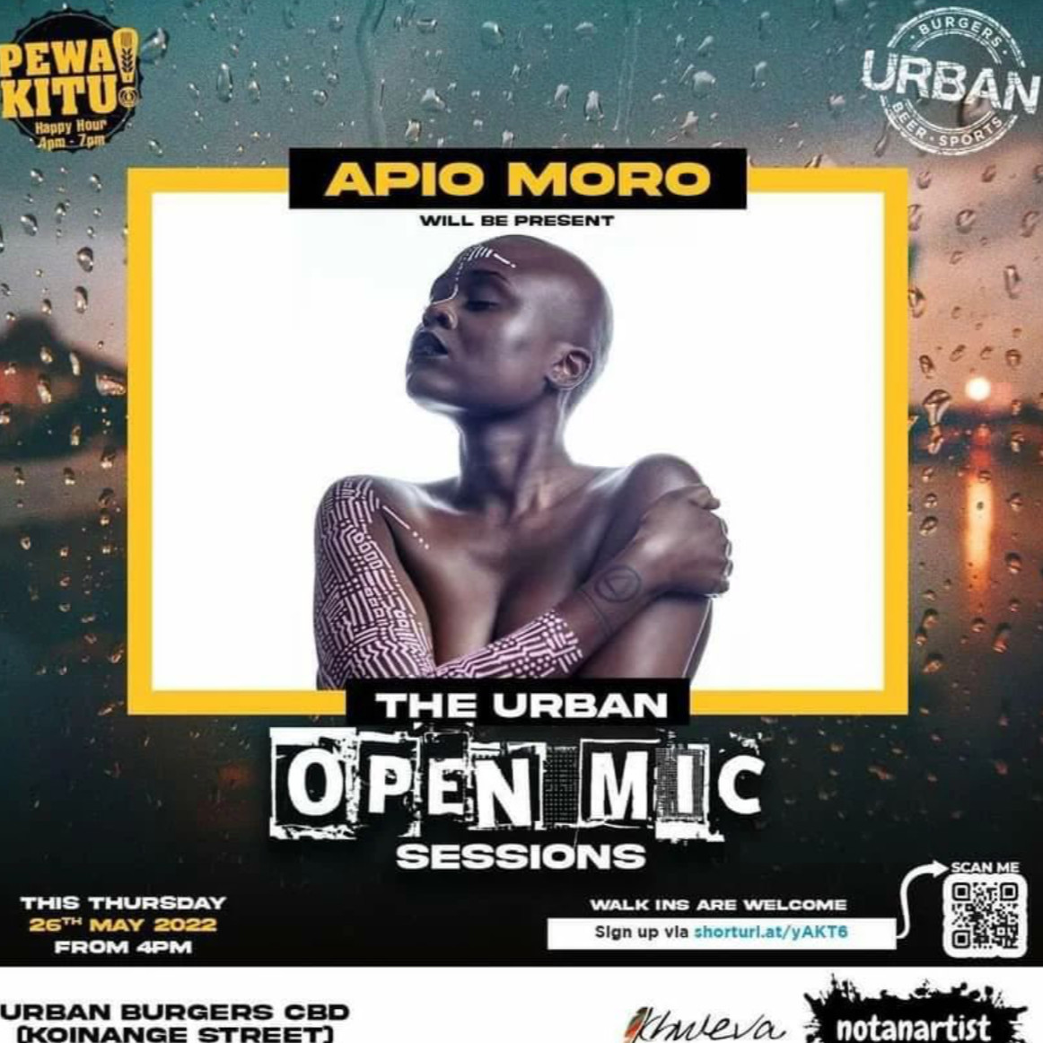 The Urban Open Mic Sessions w/ APIO MORO Poster