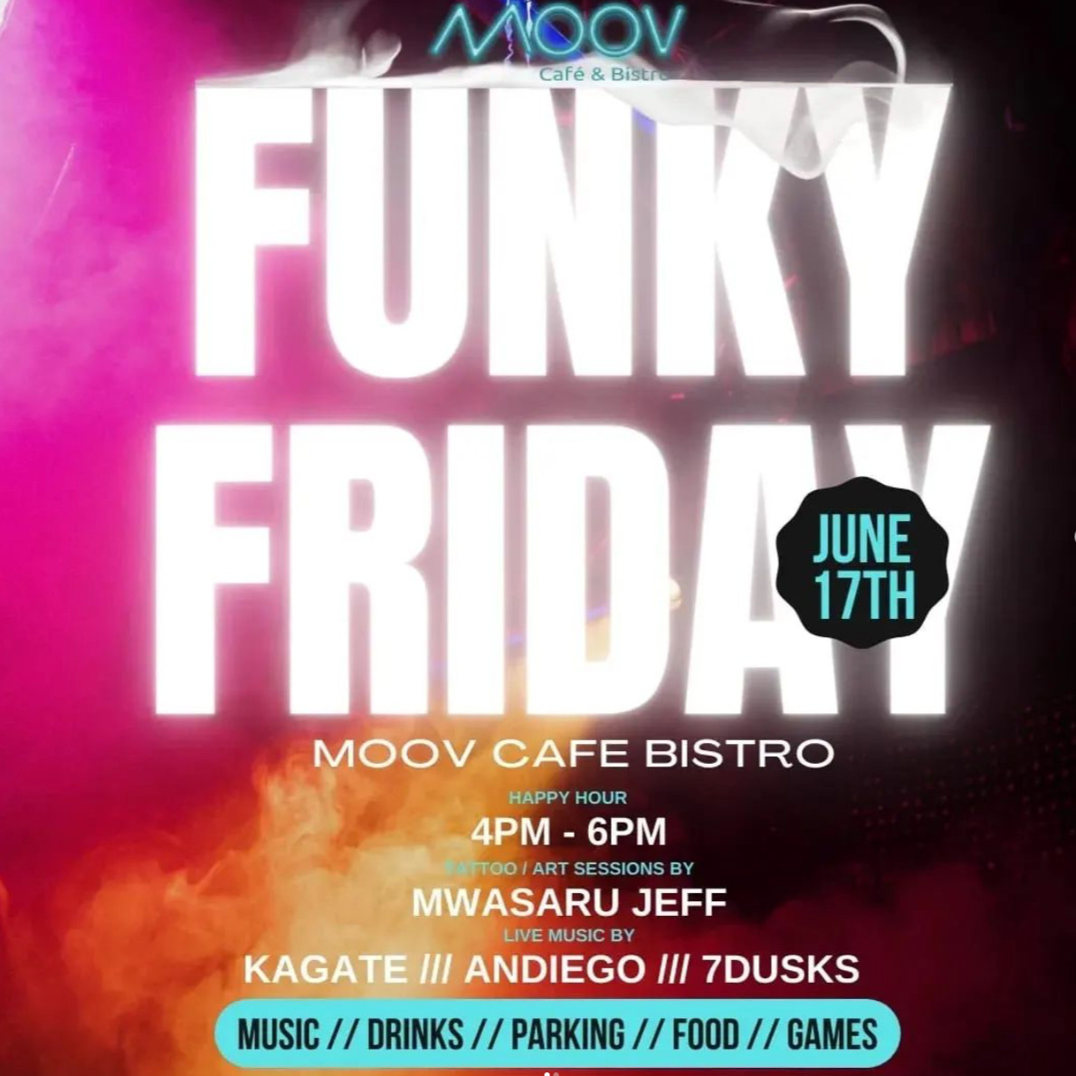 Funky Fridays at Moov (Every Friday) Poster