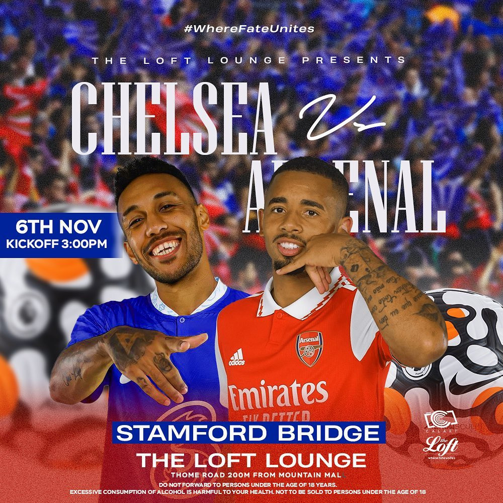 CHELSEA V. ARSENAL Poster