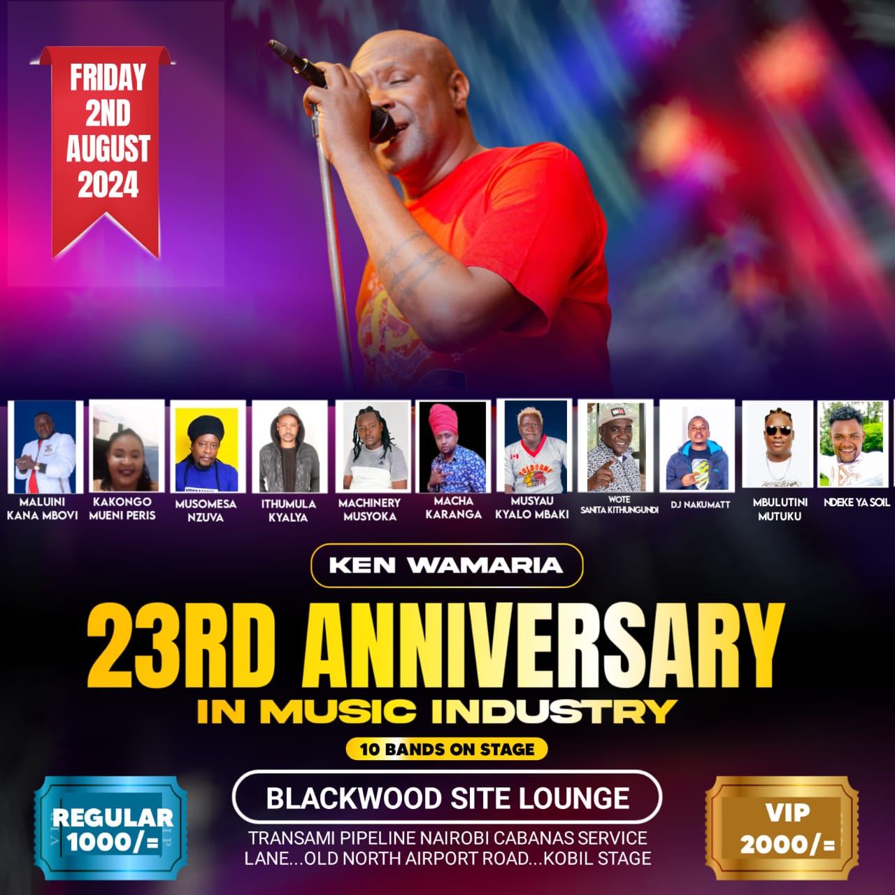 Ken Wamaria 23rd Anniversary Poster